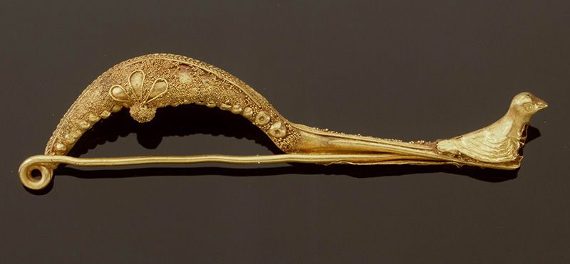 Speld fibula Etruskische goudbewerking