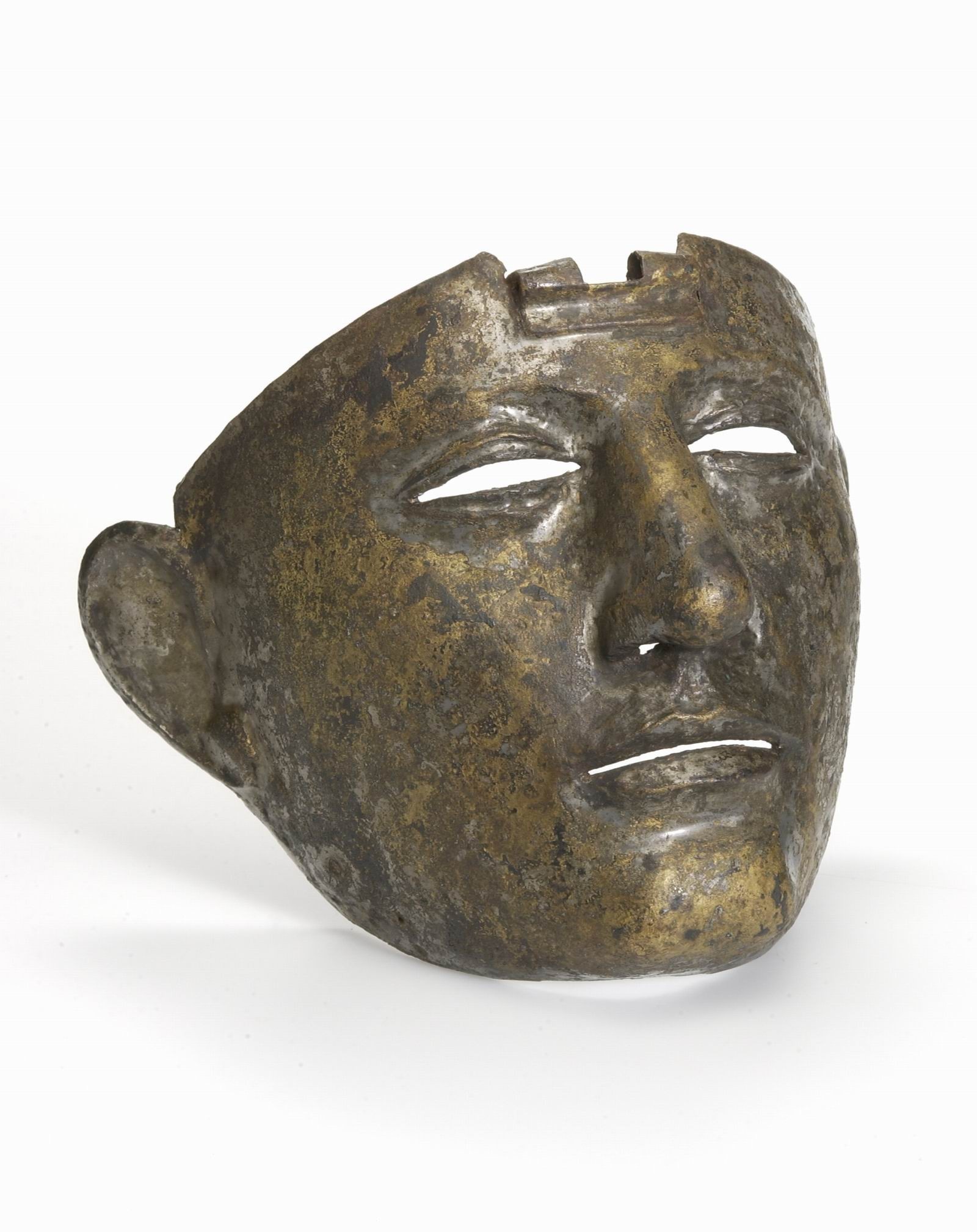Rimpelingen Bevatten Grazen Verzilverd bronzen viziermasker | Rijksmuseum van Oudheden
